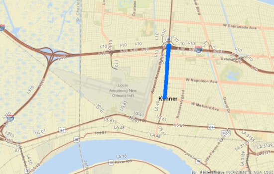 Jefferson Parish Alert, Lane Closures on LA 49 Williams Blvd for Sidewalk and Curb Ramp Repairs