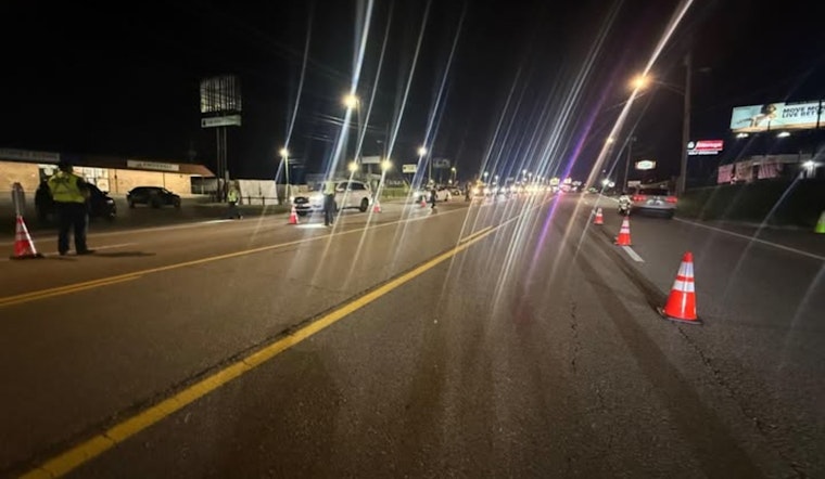 Knoxville Police Conduct Sobriety Checkpoint on Kingston Pike, Arrest Individual with Outstanding Warrant