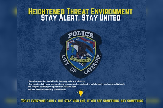 La Vergne Police Department Calls for Vigilance Amid Increased Security Risks Following U.S. Airstrikes on Iran