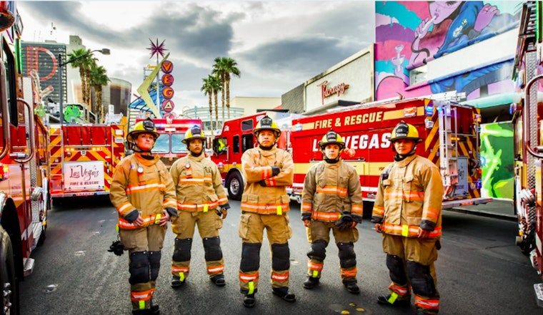 Las Vegas Welcomes New Fire Engine with Traditional Push-In Ceremony at Fire Station 1