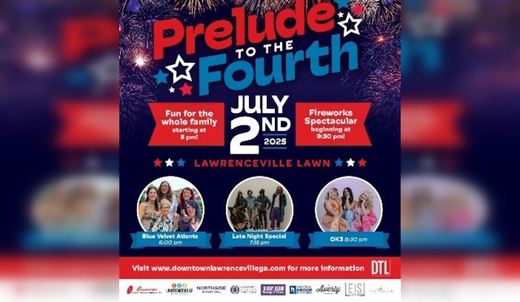 Lawrenceville Preps for "Prelude to the Fourth" Festivities with Bands, Fireworks, and Community Fun
