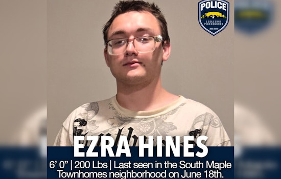 Lebanon Police Seek Public Help to Find Missing 23-Year-Old Ezra Hines