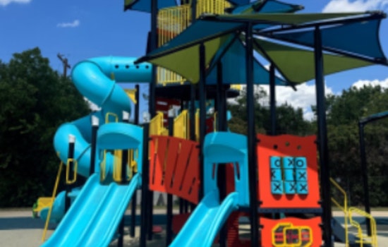Lewisville Celebrates Reopening of Wayne Frady Park with New Playground and Basketball Courts