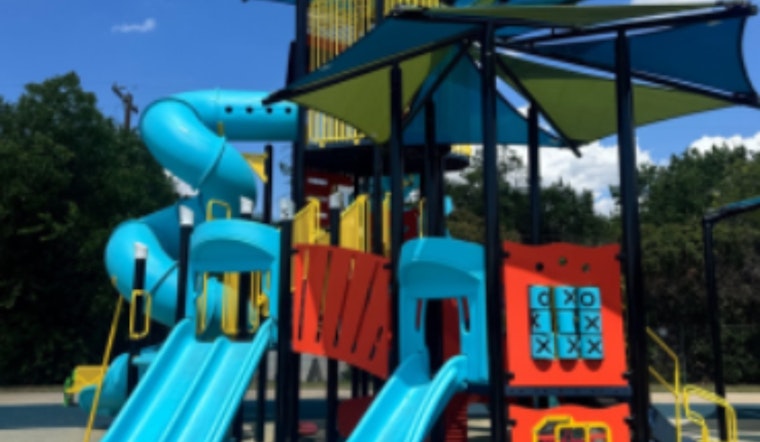 Lewisville Celebrates Reopening of Wayne Frady Park with New Playground and Basketball Courts