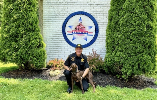 Lorain County Celebrates K-9 Officer Holbrook and Partner Chewy's Graduation and Certifications
