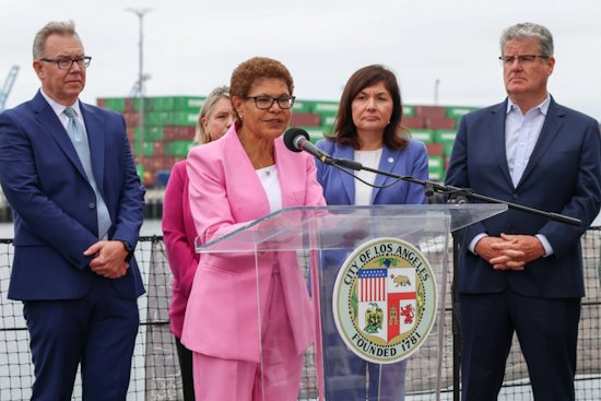 Los Angeles Mayor Karen Bass Vows to Uphold Port Amid Federal Trade Policy Instability