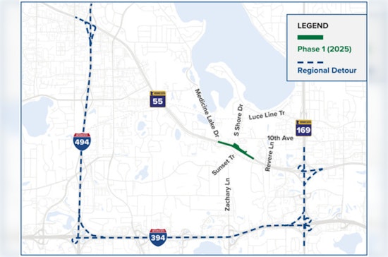 Major Highway 55 Closure in Plymouth: Station 73 TRIP Project Commences