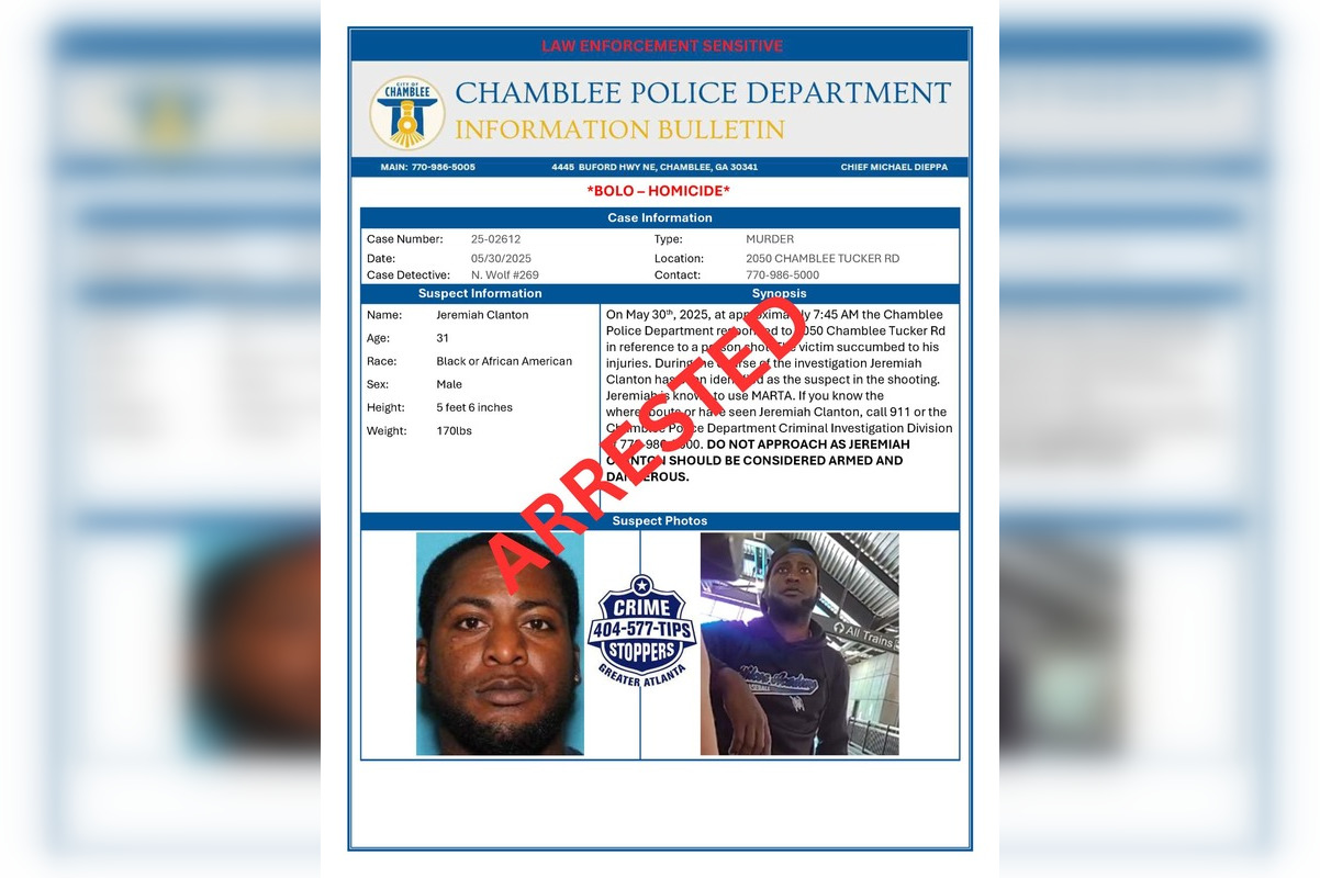 Man Charged with Murder Following Fatal Shooting Outside Chamblee