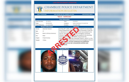 Man Charged with Murder Following Fatal Shooting Outside Chamblee Charity, Suspect Arrested in Atlanta