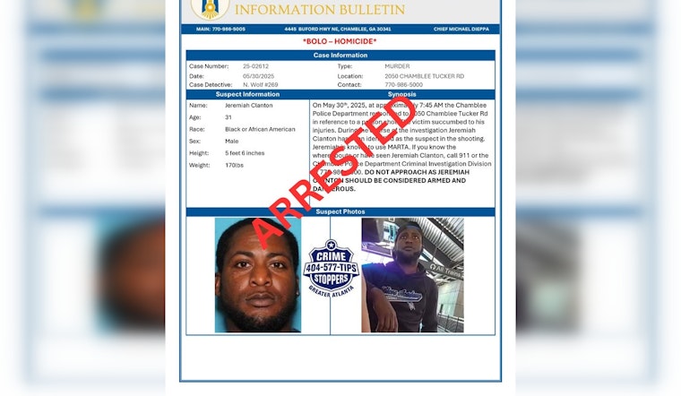 Man Charged with Murder Following Fatal Shooting Outside Chamblee Charity, Suspect Arrested in Atlanta