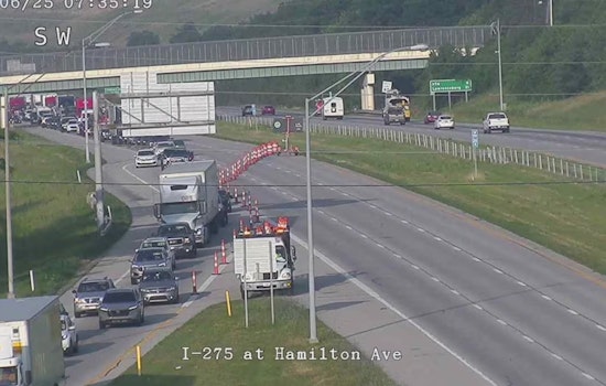 Man Dies in Early Morning I-275 Crash in Forest Park, Eastbound Lanes Closed During Investigation