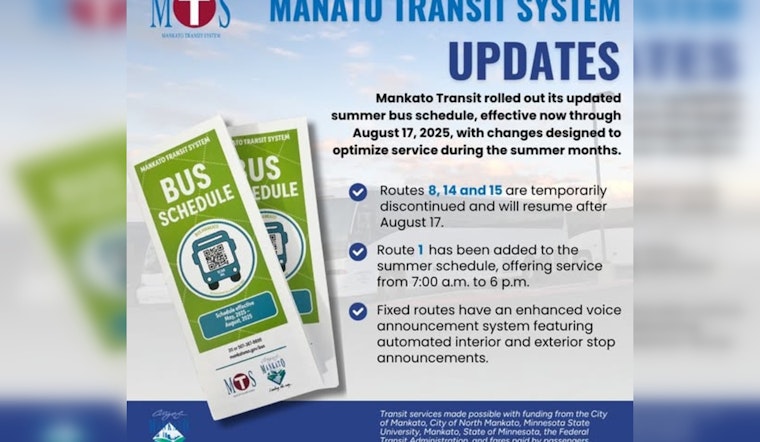 Mankato Bus System Rolls Out Summer Schedule with Enhanced Accessibility Features