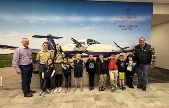 Mankato Cub Scouts Take Flight with Behind-the-Scenes Airport Tour