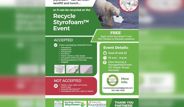 Mankato Hosts Free Styrofoam Recycling Event to Boost Sustainability