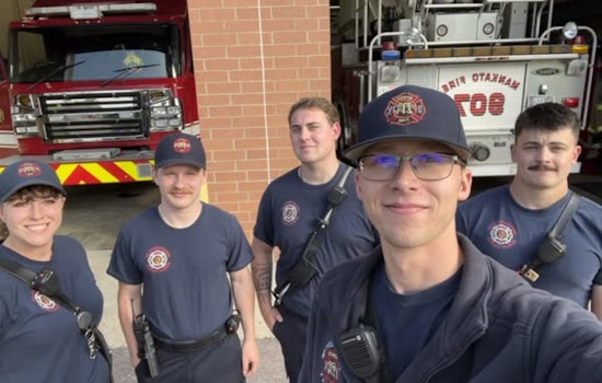 Mankato Police and Fire Departments Embrace Community Spirit with Selfies on National Day