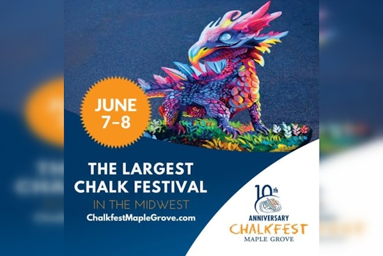 Maple Grove Community Embraces Creativity at Colorful Chalkfest Event