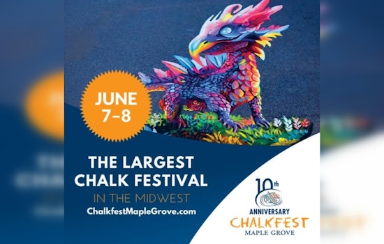 Maple Grove Community Embraces Creativity at Colorful Chalkfest Event
