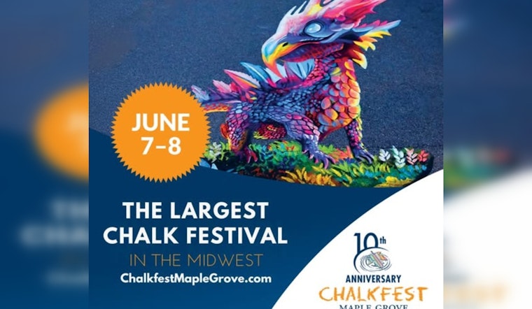Maple Grove Community Embraces Creativity at Colorful Chalkfest Event