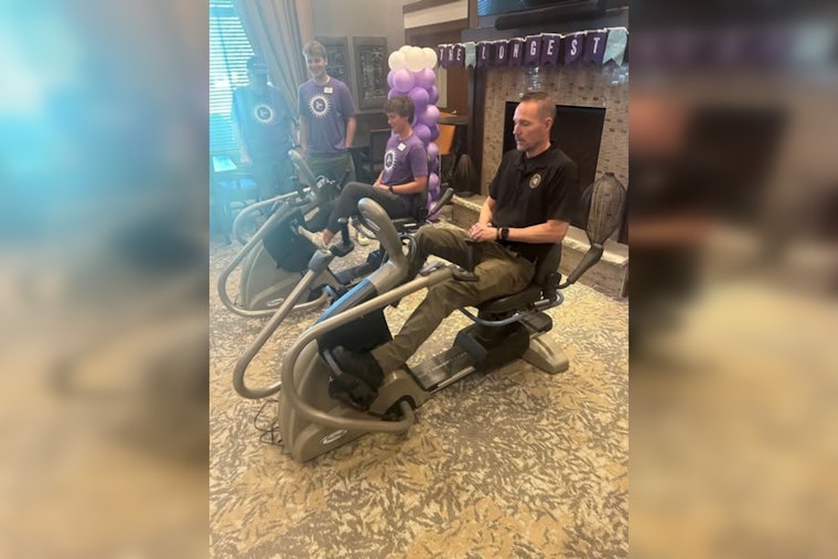 Maple Grove Police Pedal for a Cause: Officers Join Forces with SilverCreek On Main in Alzheimer's Step Challenge
