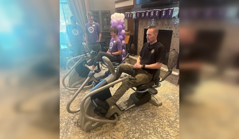 Maple Grove Police Pedal for a Cause: Officers Join Forces with SilverCreek On Main in Alzheimer's Step Challenge
