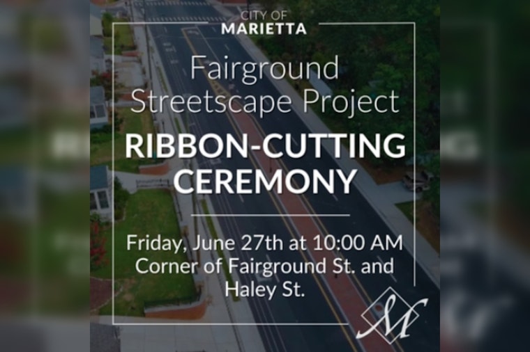 Marietta to Celebrate Completion of Fairground Streetscape Project with Ribbon-Cutting on June 27