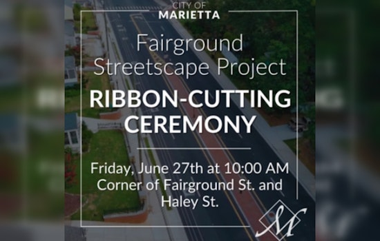 Marietta to Celebrate Completion of Fairground Streetscape Project with Ribbon-Cutting on June 27