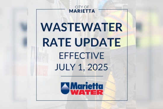Marietta Water Announces 3.5% Wastewater Rate Hike Effective July 1