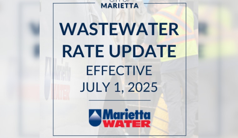 Marietta Water Announces 3.5% Wastewater Rate Hike Effective July 1