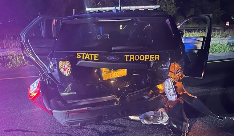 Maryland State Trooper Struck by Vehicle During Crash Investigation on Capital Beltway, Hanover Resident Involved