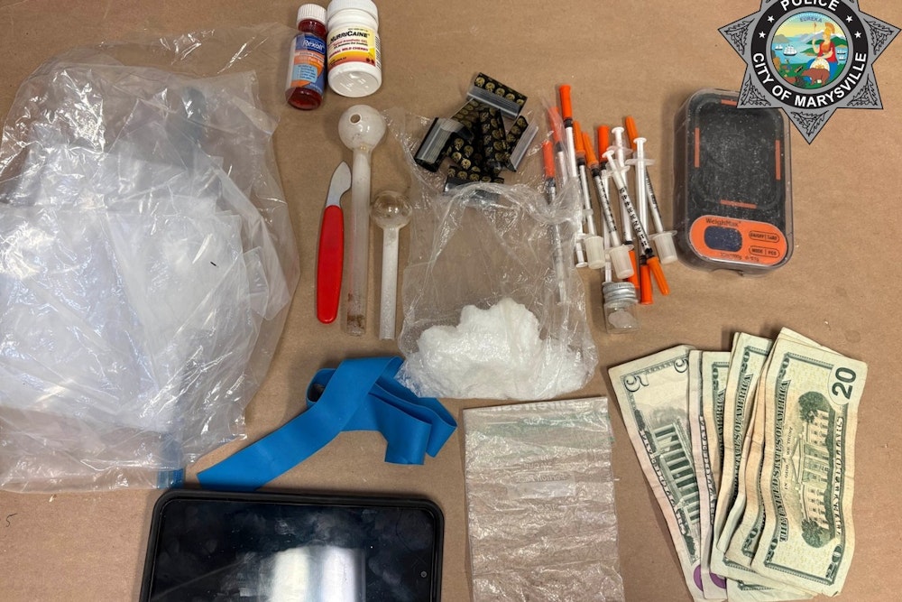Marysville Police Seize Methamphetamine and Cash, Passenger Arrested on Multiple Felony Charges After Traffic Stop