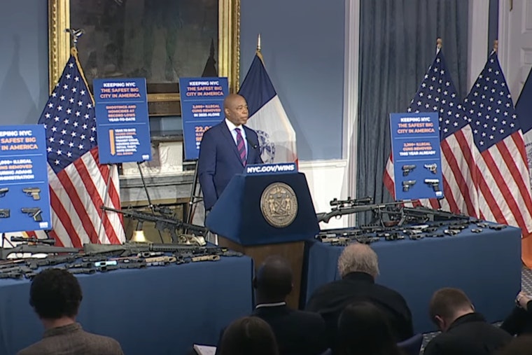 Mayor Adams and NYPD Confiscate Over 2,200 Illegal Firearms, Slash Shootings and Homicides to Record Lows