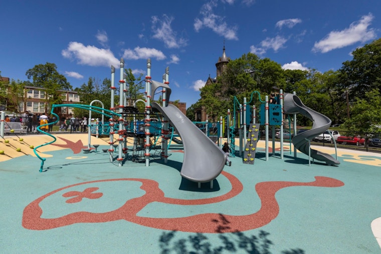 Mayor Michelle Wu Unveils Revitalized Crawford Street Playground in Roxbury, Boston