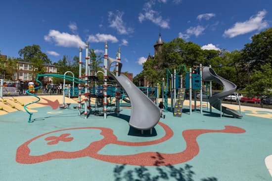 Mayor Michelle Wu Unveils Revitalized Crawford Street Playground in Roxbury, Boston