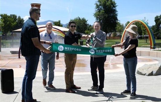 Medford's Howard School Park Reopens with Exciting Upgrades Including Splash Pad and Interactive Playground