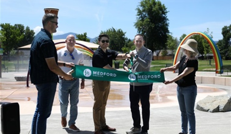 Medford's Howard School Park Reopens with Exciting Upgrades Including Splash Pad and Interactive Playground