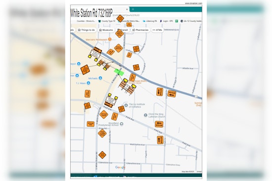 Memphis Traffic Alert, White Station Road Closure for Railroad Repairs on June 18