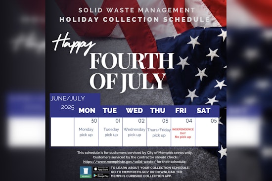 Memphis Trash Pickup Times Adjusted for July 4th Holiday - Mark Your Calendars