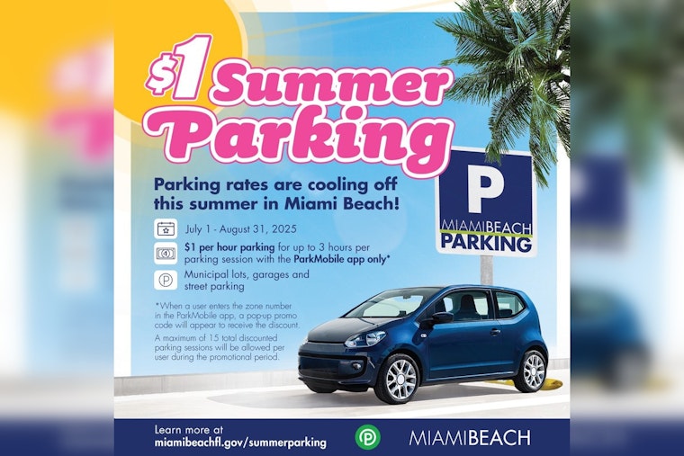 Miami Beach Slashes Summer Parking Rates to $1 Per Hour to Boost Local Economy