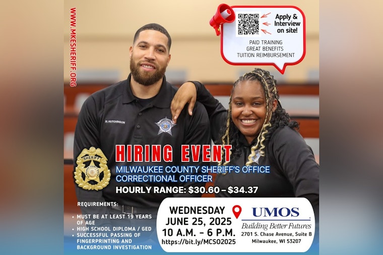 Milwaukee County Sheriff's Office Hosts Live Hiring Event for New Correctional Officers