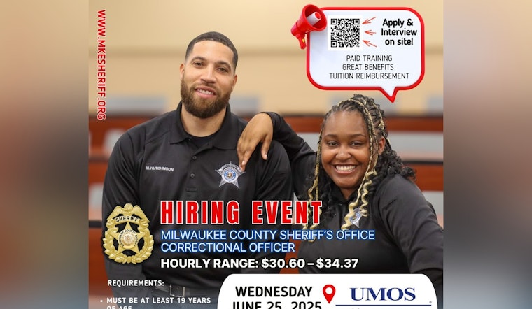 Milwaukee County Sheriff's Office Hosts Live Hiring Event for New Correctional Officers