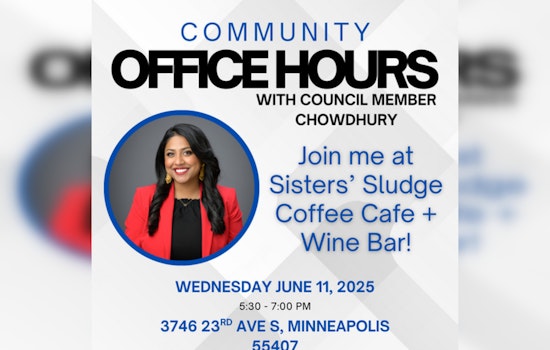 Minneapolis City Council Member Aurin Chowdhury Hosts 'Community Office Hours' at Local Cafe to Connect with Constituents
