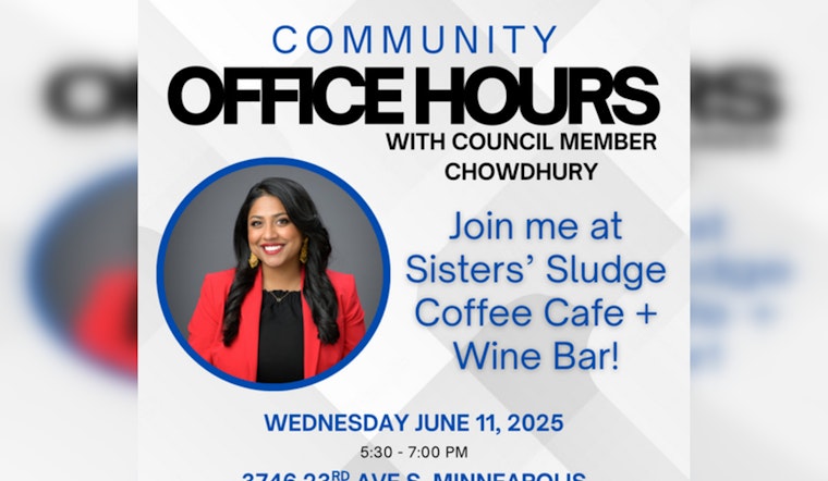Minneapolis City Council Member Aurin Chowdhury Hosts 'Community Office Hours' at Local Cafe to Connect with Constituents