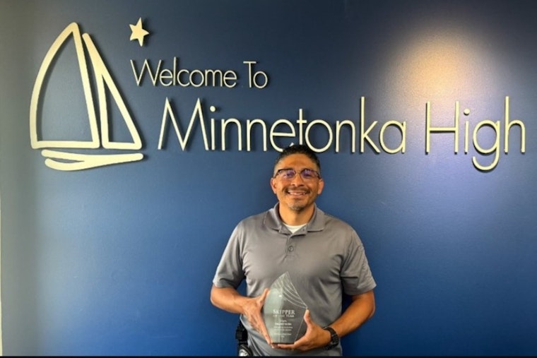Minnetonka High School Honors Detective Armando Sanchez with 'Skipper of the Year' Award for Exemplary Service