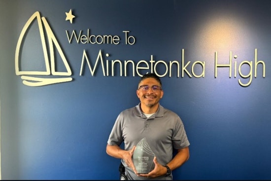 Minnetonka High School Honors Detective Armando Sanchez with 'Skipper of the Year' Award for Exemplary Service