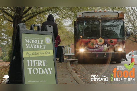 Mobile Market Offering 'Pay-What-You-Can' Groceries Returns to Wake Forest with Added Health Services