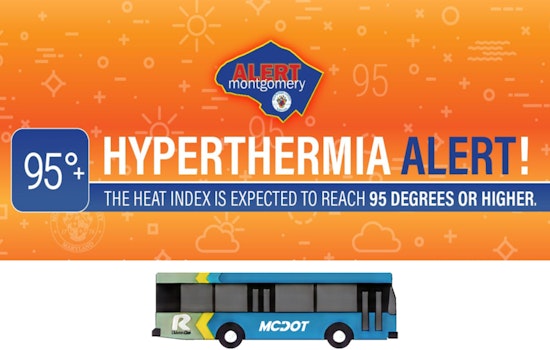 Montgomery County Offers Free Water on Ride On Buses to Combat Extreme Heat Wave
