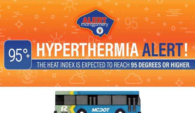 Montgomery County Offers Free Water on Ride On Buses to Combat Extreme Heat Wave
