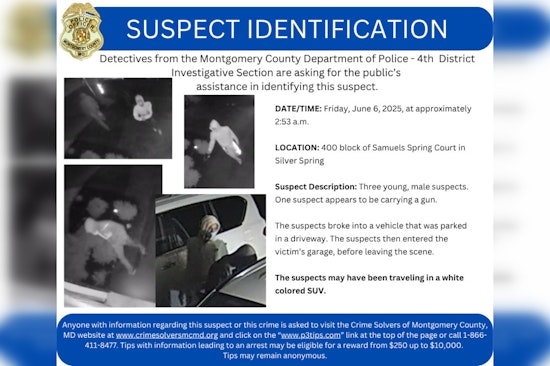 Montgomery County Police Seek Public's Help to Identify Suspects in Samuels Spring Court Theft and Burglary