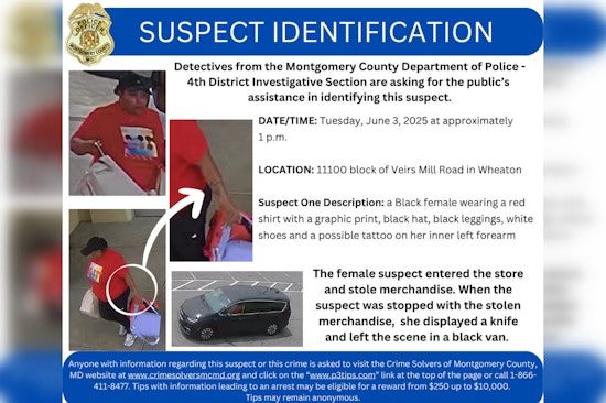 Montgomery County Police Solicit Public's Help to Identify Suspect in Veirs Mill Road Theft and Assault