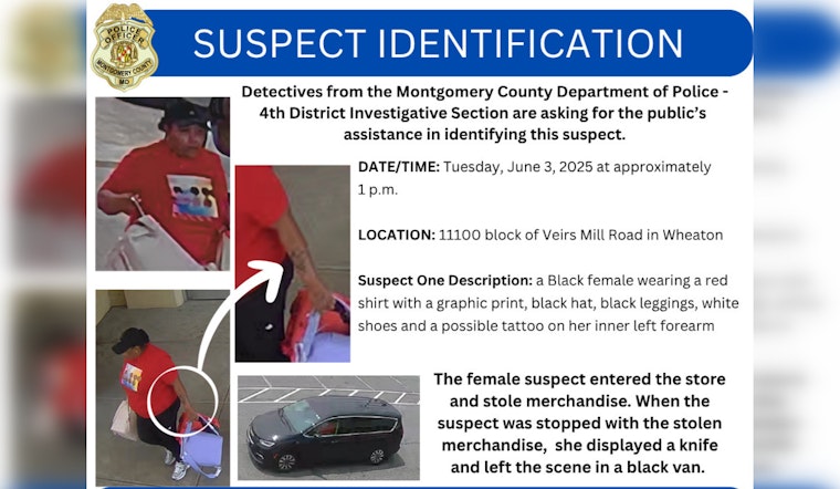 Montgomery County Police Solicit Public's Help to Identify Suspect in Veirs Mill Road Theft and Assault